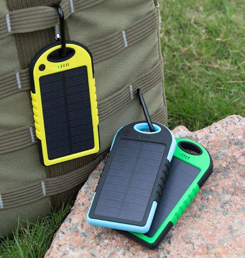 hotsalegift 12000mah ipx6 grade waterproof ultrahigh capacity solar mobile power charger 7