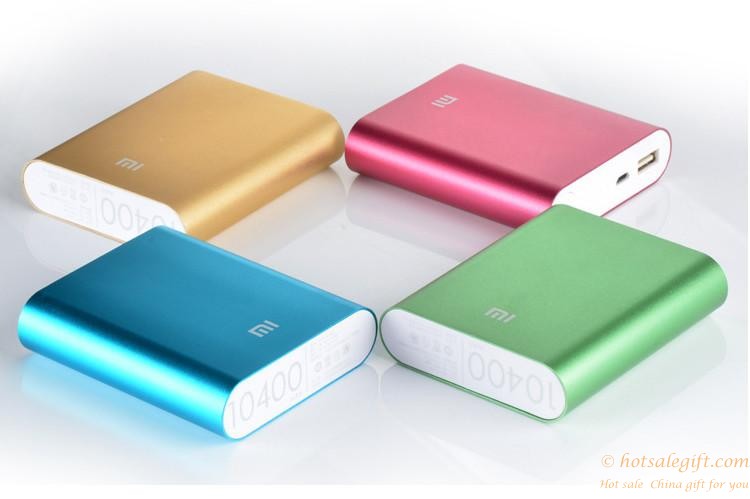 hotsalegift multicolor alloy shell xiaomi mi mobile power bank charger 10400 mah 11