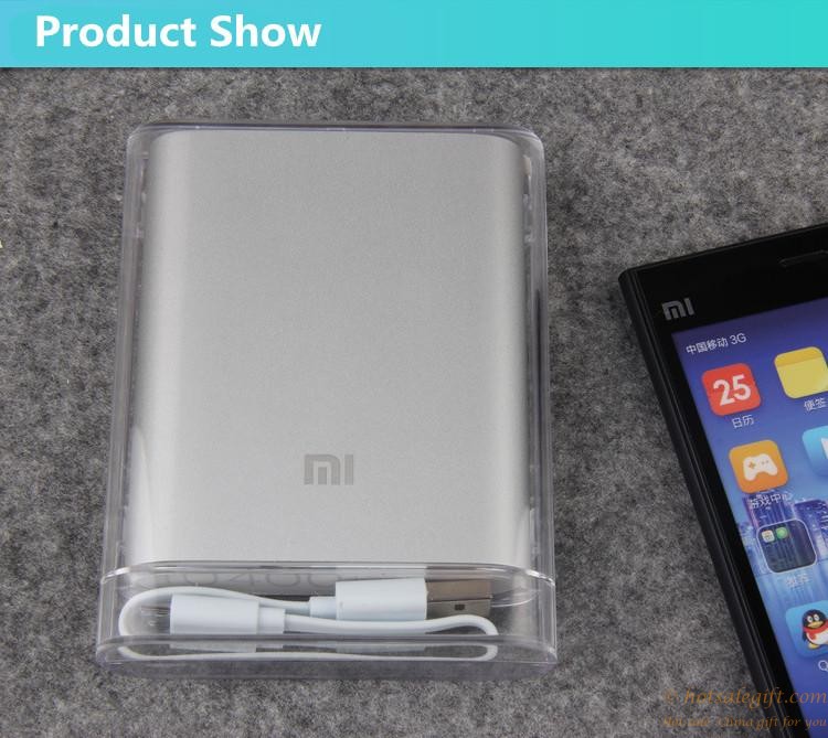 hotsalegift multicolor alloy shell xiaomi mi mobile power bank charger 10400 mah 5