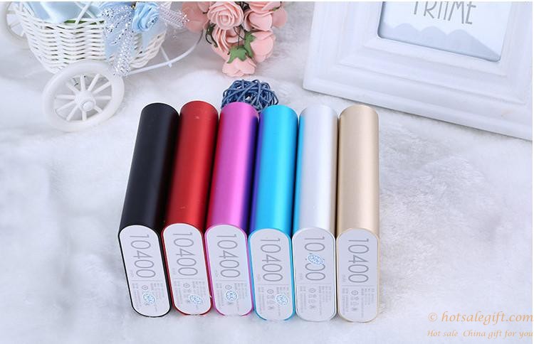 hotsalegift multicolor alloy shell xiaomi mi mobile power bank charger 10400 mah 6