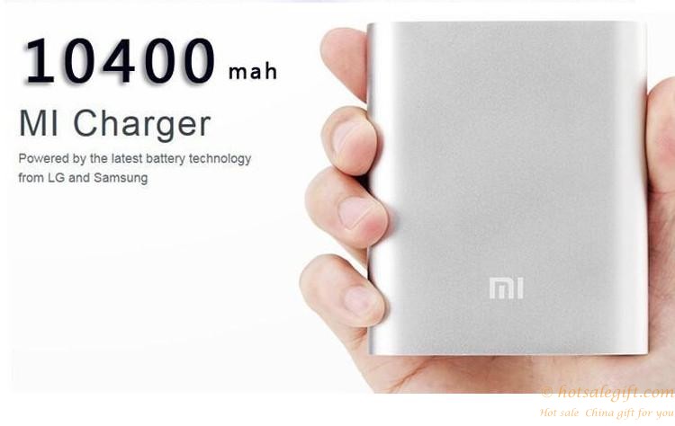 hotsalegift multicolor alloy shell xiaomi mi mobile power bank charger 10400 mah 7