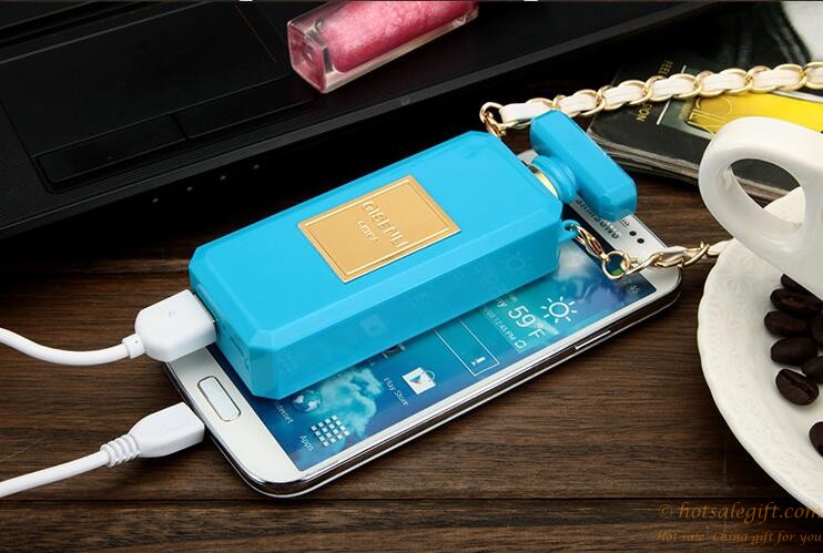 hotsalegift upscale 5200 mah perfume shape mobile power charger ladies 1