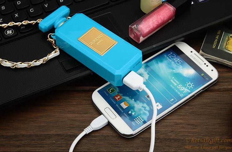 hotsalegift upscale 5200 mah perfume shape mobile power charger ladies 7