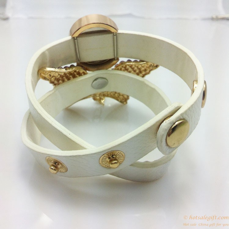 hotsalegift butterfly shape diamond genuine leather bracelet watch 10