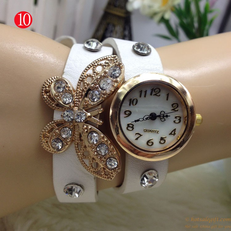 hotsalegift cruising diamond butterfly retro bracelet watch 9