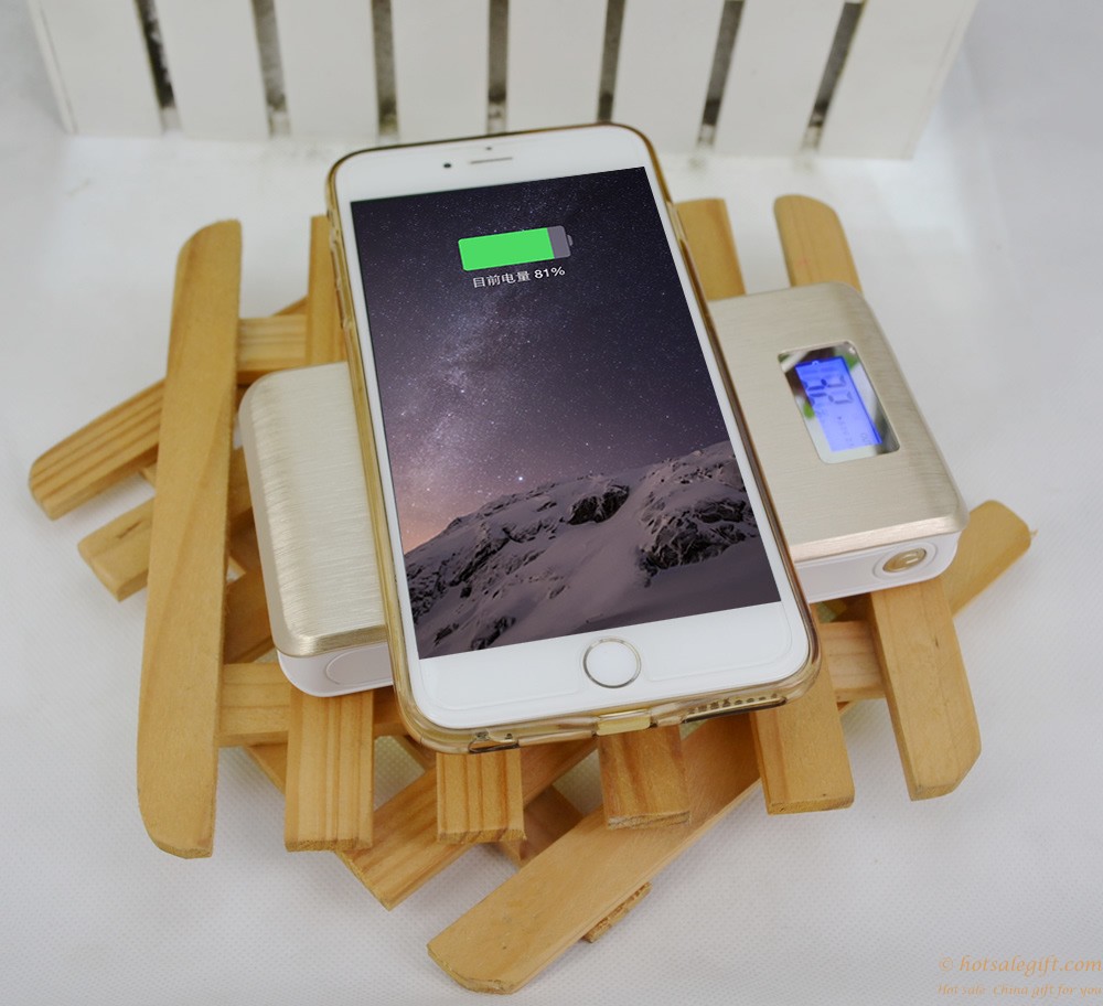 hotsalegift 12000mah designed wireless charger power bank iphone 6 6s6 7