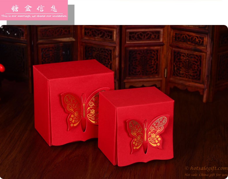 hotsalegift threedimensional highgrade gold foil butterfly candy box 2