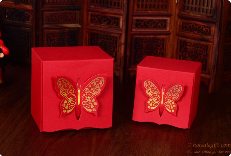 hotsalegift threedimensional highgrade gold foil butterfly candy box 3