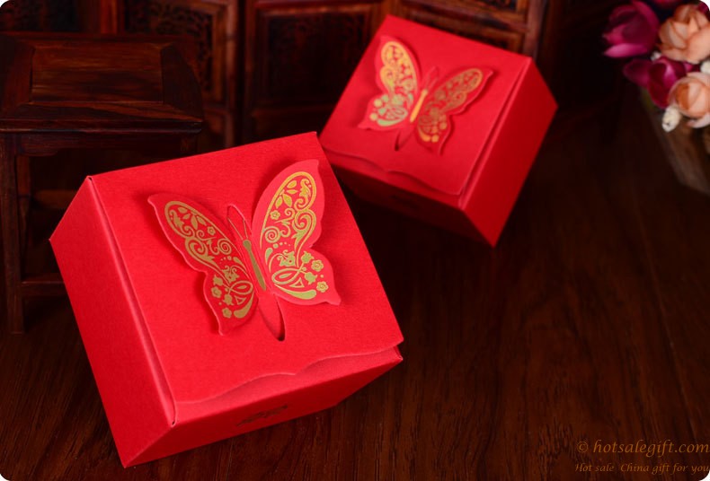 hotsalegift threedimensional highgrade gold foil butterfly candy box 4