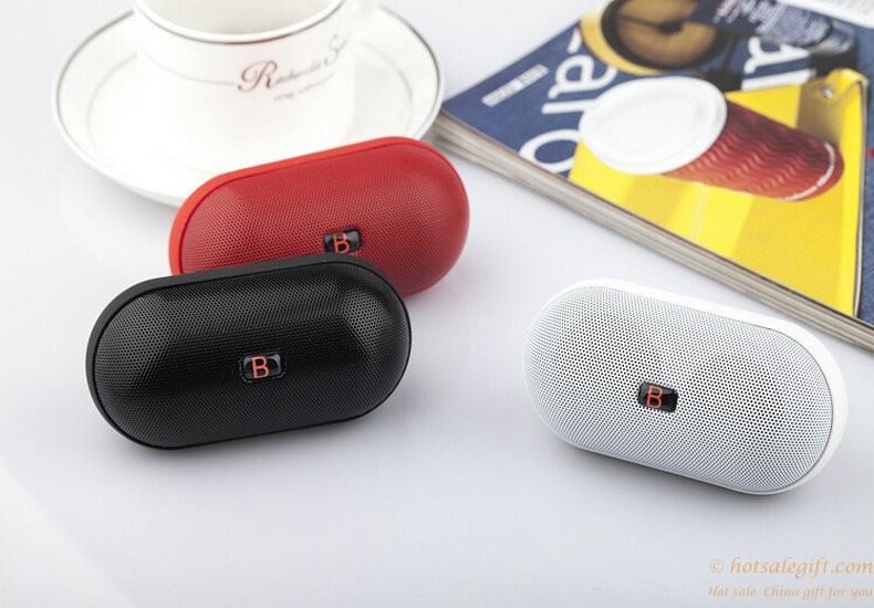 hotsalegift pills design wireless bluetooth stereo speaker support tf card portable mini stereo radio outdoor 8