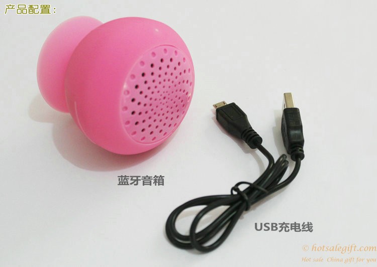 hotsalegift small suction cup mushrooms bluetooth mini speaker creative speaker 5