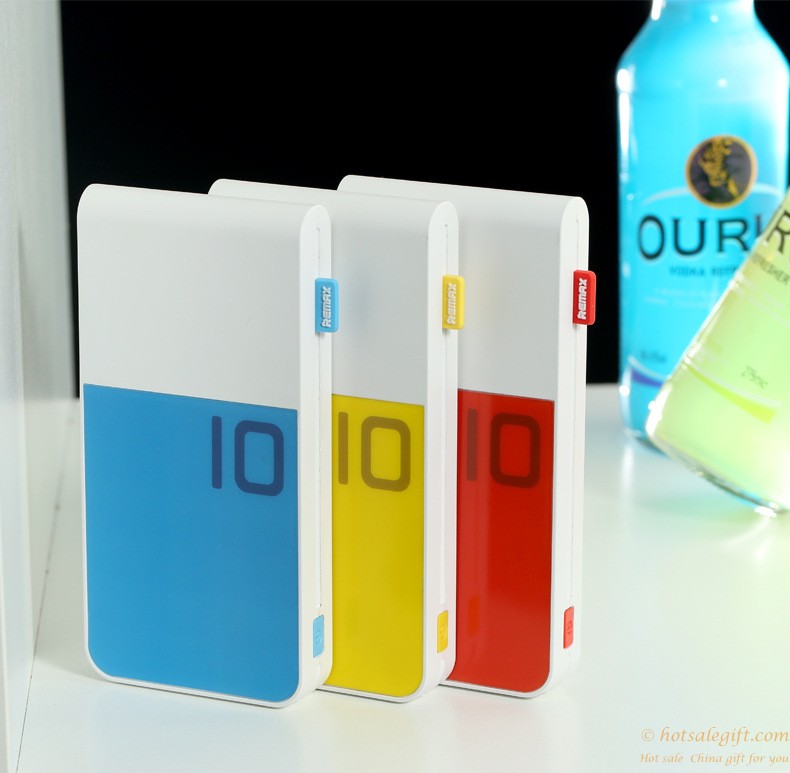 hotsalegift 10000 mah polymer thin colorful mobile power bank iphone 6 samsung phones 2