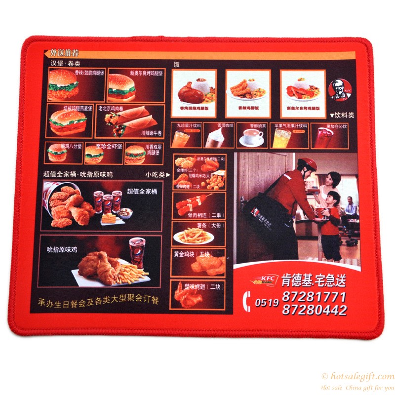 hotsalegift rubber customize color printing advertising mouse pad 3