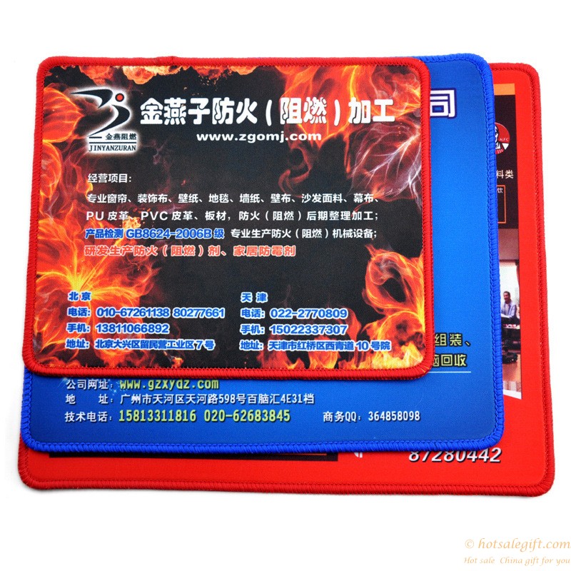 hotsalegift rubber customize color printing advertising mouse pad 5