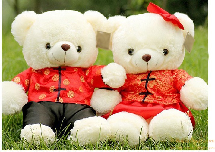 hotsalegift couple teddy bear plush toys wedding gift couple 7