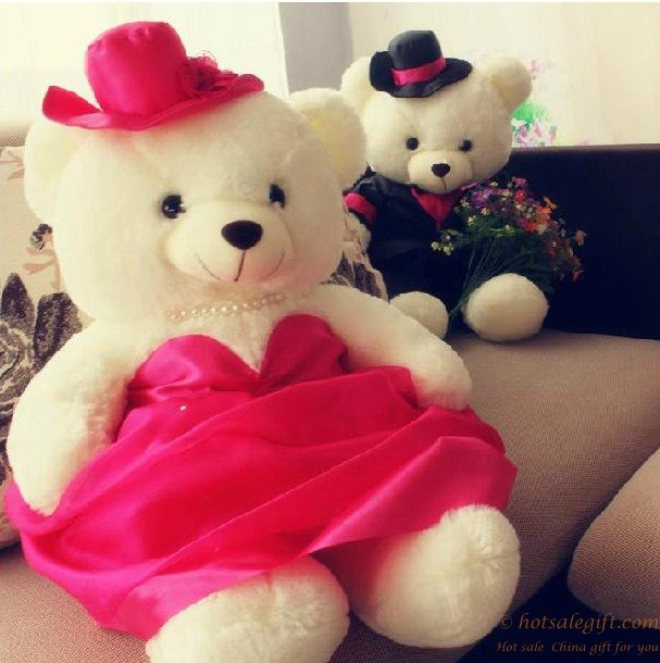 hotsalegift couple teddy bear plush toys wedding gift couple 8