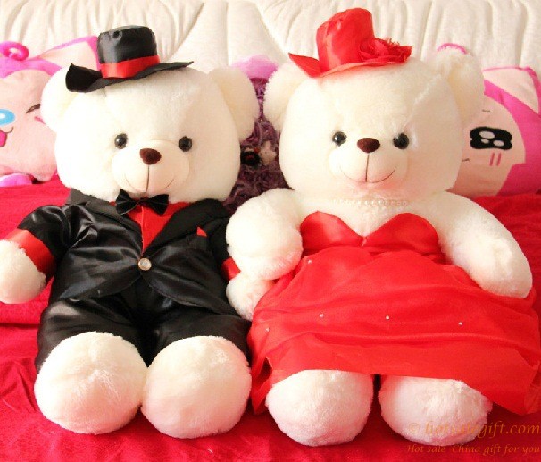 hotsalegift couple teddy bear plush toys wedding gift couple 9