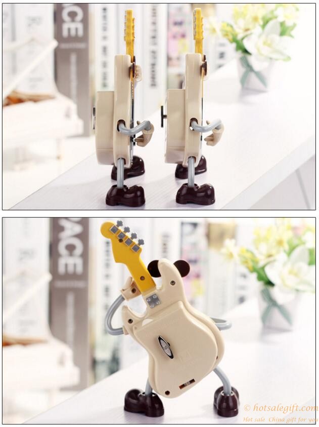 hotsalegift dynamic guitar music gift music box ornaments romantic couple 5