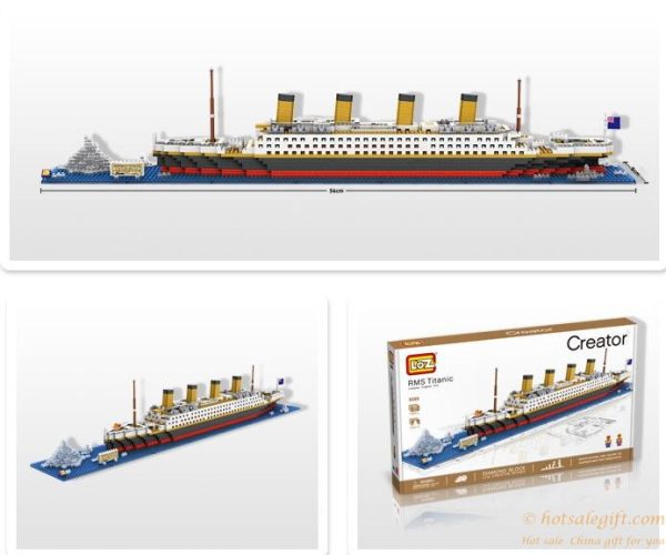 Mini plastic Titanic children's creative building blocks educational ...