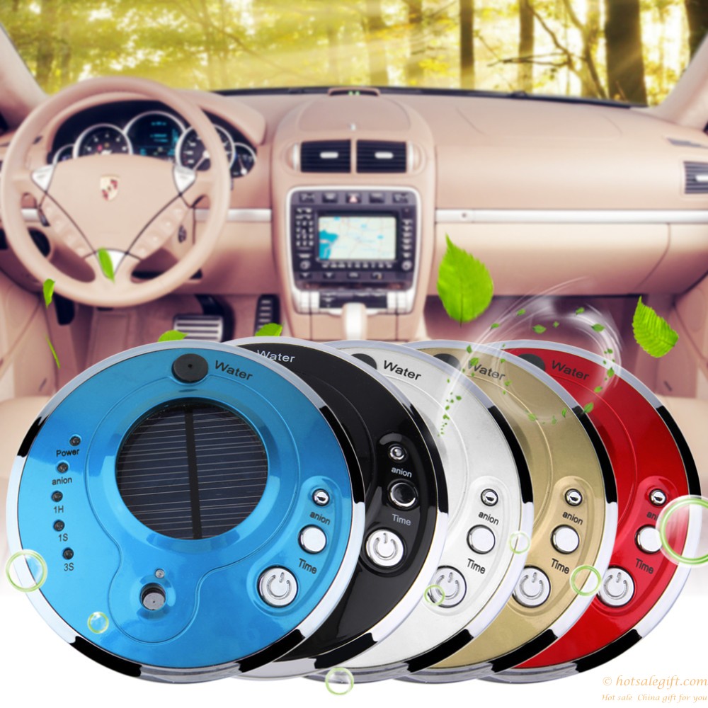 hotsalegift solar anion humidifier car air purifier anion humidifier air ionizer air cleaner 4