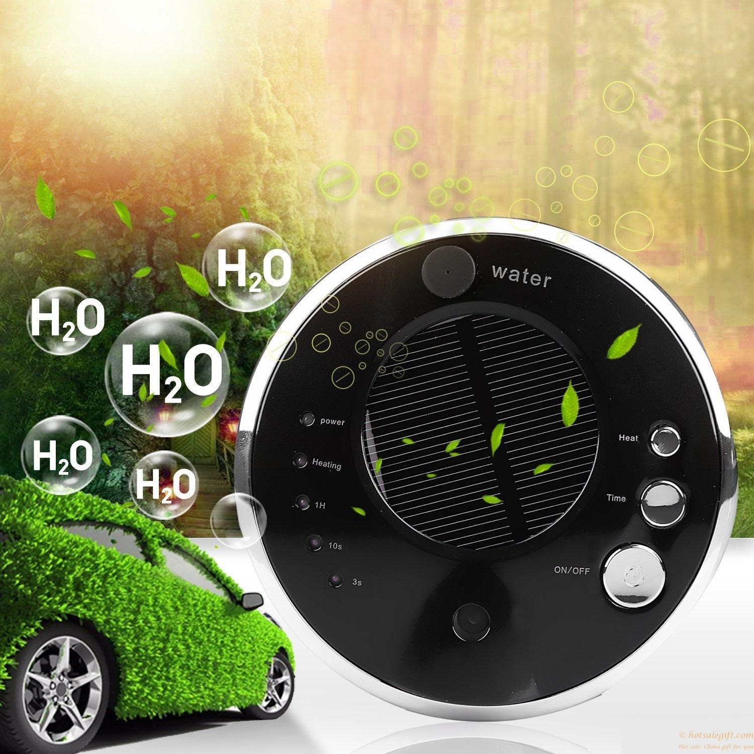 hotsalegift solar anion humidifier car air purifier anion humidifier air ionizer air cleaner 6